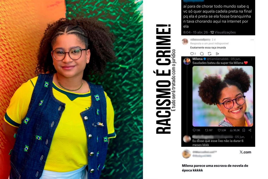 Ex-BBB Milena expõe mensagens racistas recebidas nas redes sociais