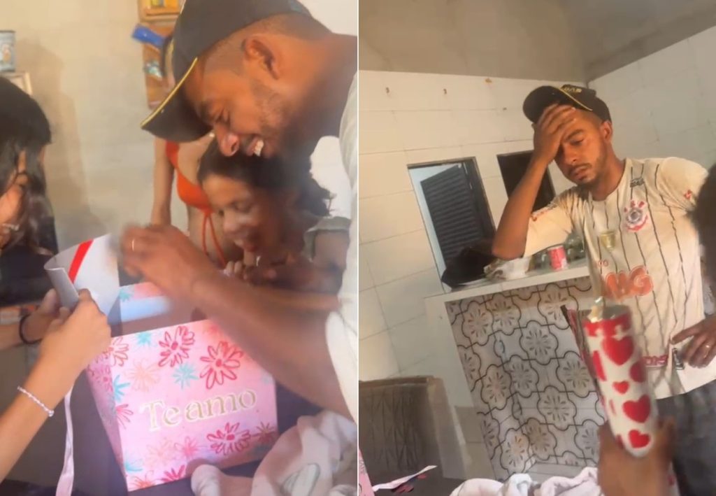 ‘É gêmeos mesmo?’: pai se surpreende durante chá revelação; vídeo